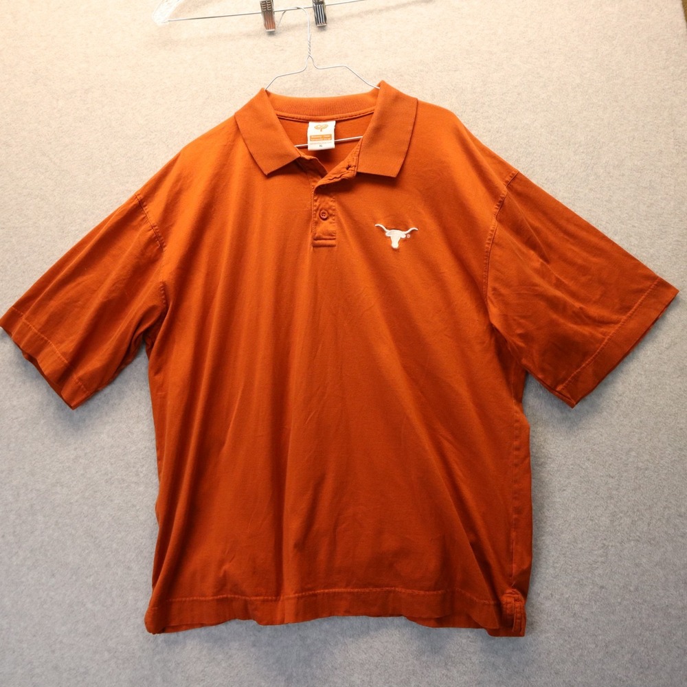 Texas Longhorns Polo Shirt Mens XL University Co-op Golf‎ Casual Short Sleeve
